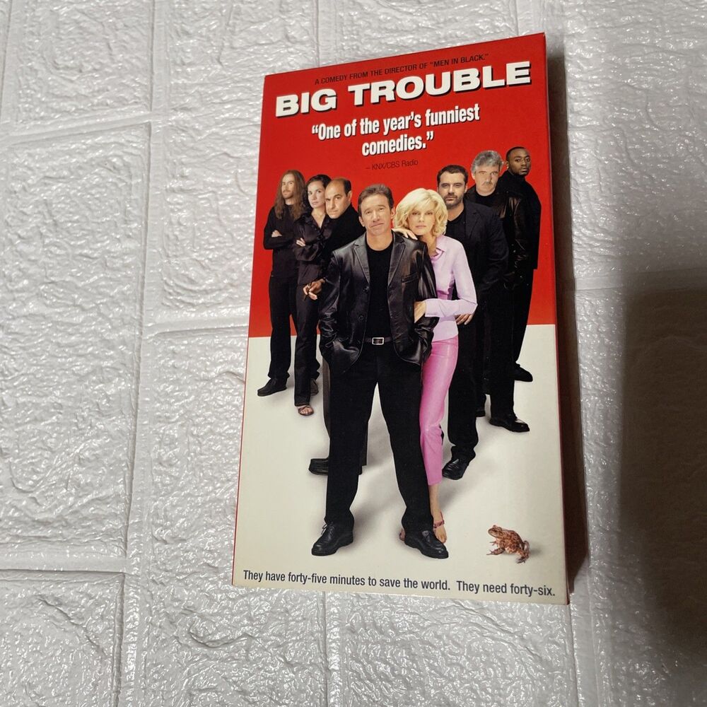 Big Trouble 2002 VHS Movie Tim Allen Renee Ruso Comedy